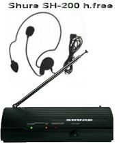 Shure SH-200 h-free новая  с радиомикрофоной гарнитурой цена 350грн. 